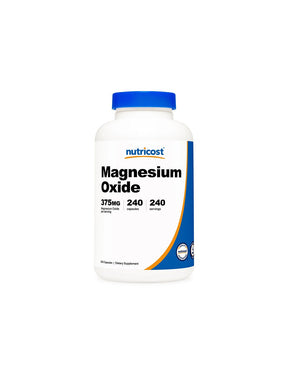 Muscular, nervous and excretory system - Magnesium oxide, 375 mg x 240 capsules - Nutra Best Europe