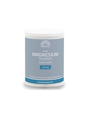 Muscular, Cardiac and Nervous System - Magnesium (Taurate) Vegan, 240mg x 250g Powder - Nutra Best Europe