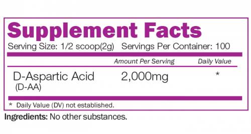 D-Aspartic Acid Powder 200 грама - Feel You
