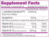 L -карнитин плюс изстрел - 20 x 60 ml