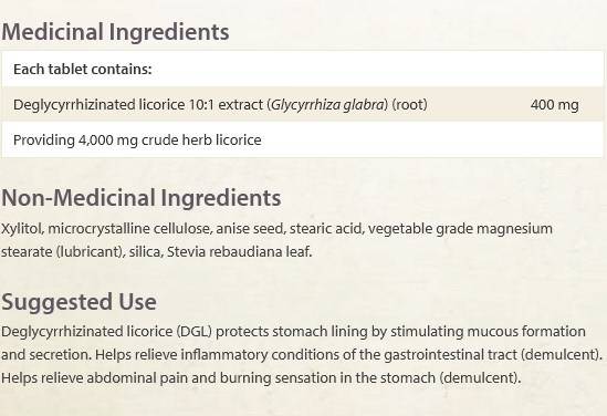 DGL 400 mg - 90 таблетки за дъвчене