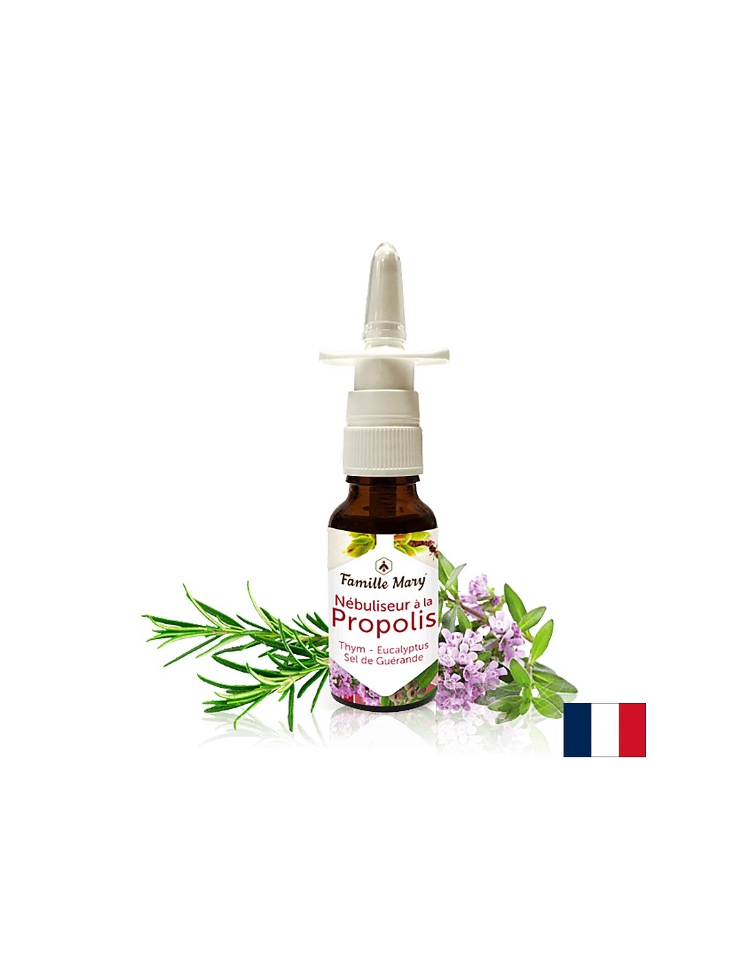 Nébuliseur propolis - носен спрей с прополис, мащерка, розмарин и евкалипт, 20 ml famille mary