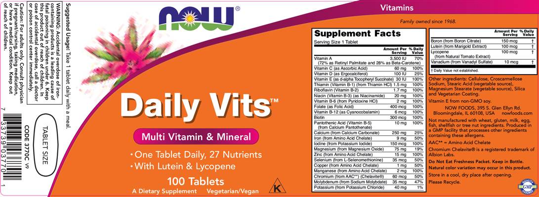 Daily VITS Multi - 100 таблетки