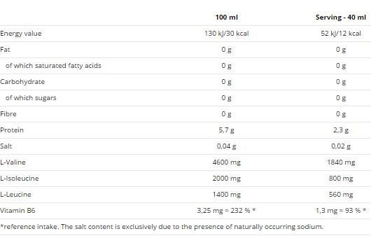 BCAA течност - 1000 ml