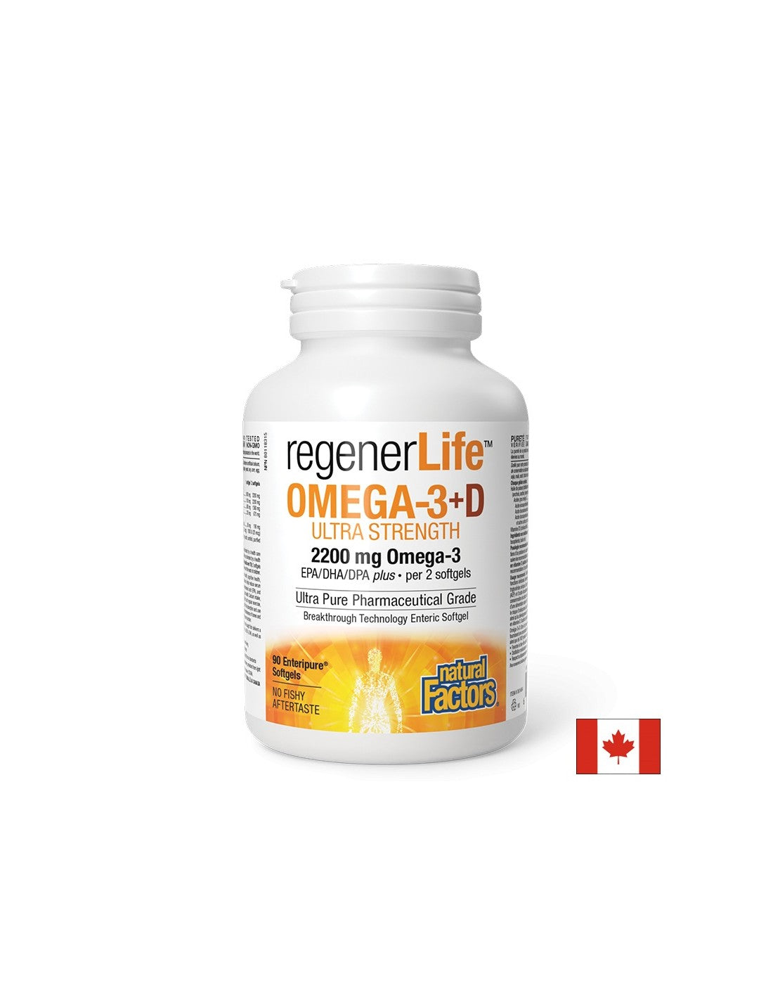 Regenerlife ™ Omega -3+D ултра здравина - 90 Dragees