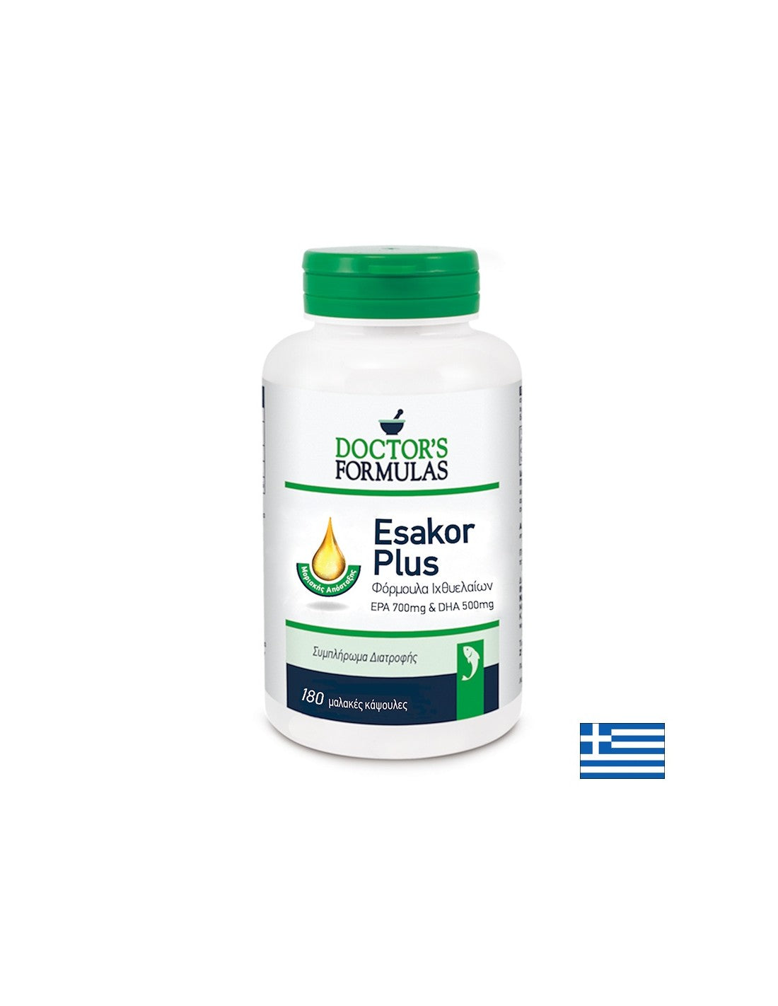 Омега -3 Формула - Esakor Plus, 180 Softgel Capsules Докторски формули
