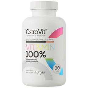 100% Vit&Min - 30 Tablets - Nutra Best Europe