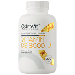 Vitamin D3 8000 IU 200 Tablets - Nutra Best Europe