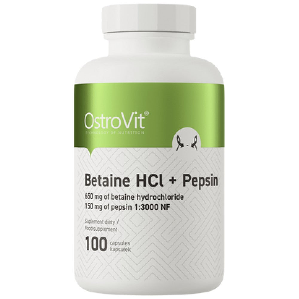 Betaine hcl + pepsin 100 капсули