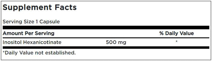 Безплатен ниацин 500 mg - 240 капсули