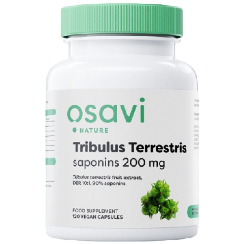 Tribulus terrestris 90% | 200 mg сапонини - 120 капсули