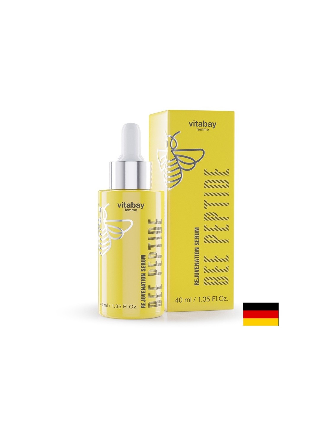 Подмладяващ серум на лицето с пчелен пептид, 40 ml