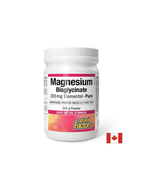 Supports the nervous system and muscles - Magnesium (bisglycinate), 200 mg x 290 g powder - Nutra Best Europe