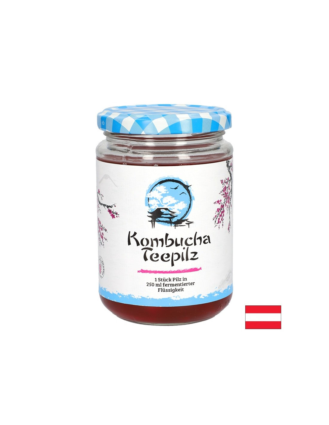 Укрепва имунитета - гъба за чай Kombucha с ферментирал плодов чай, 200 ml
