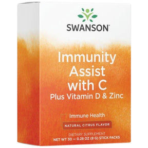 Immunity Assist with C Plus Vitamin D and Zinc | Citrus Flavor 30 Packs - Nutra Best Europe