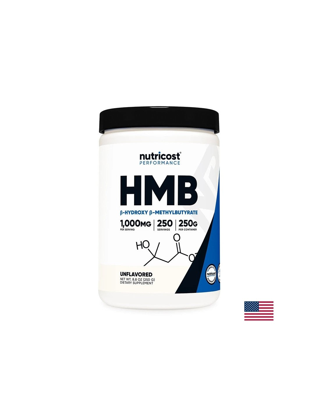 За активен спорт-HMB (бета-хидрокси бета-метил бутират), 250 g прах