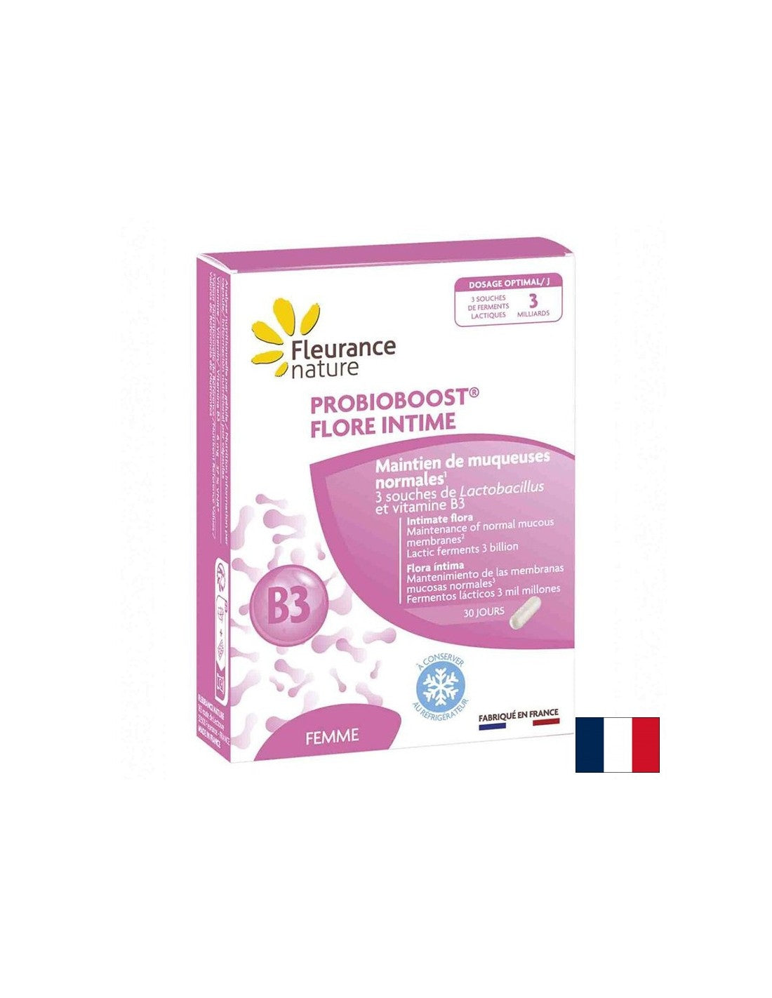 Пробиотик за добър интимен флора probioboost, 30 капсули Fleurance Nature