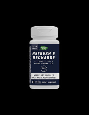 Refresh & Recharge / Against fatigue and insomnia, 40 Nature's Way softgel capsules - Nutra Best Europe