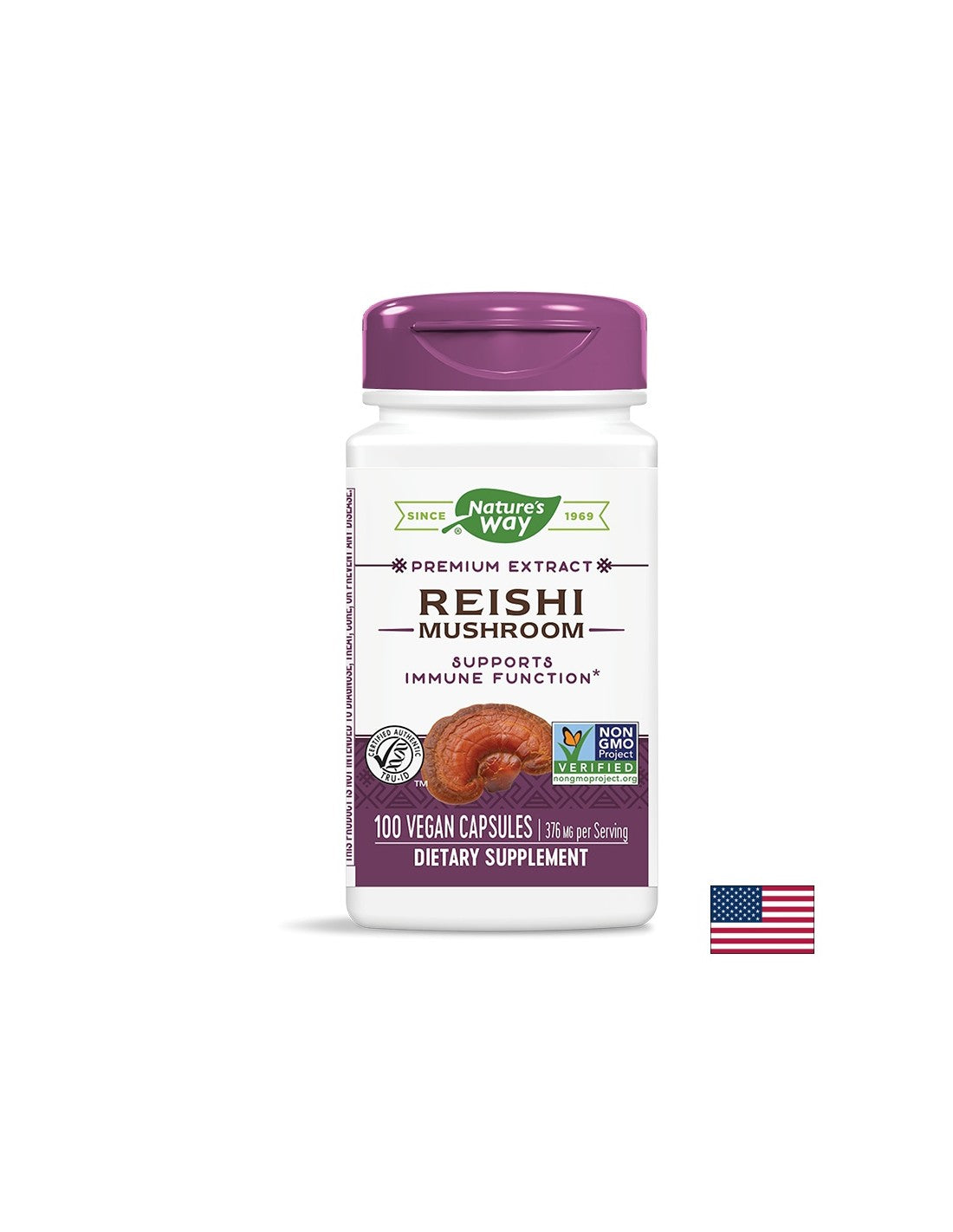 Reishi 190 mg - 100 капсули