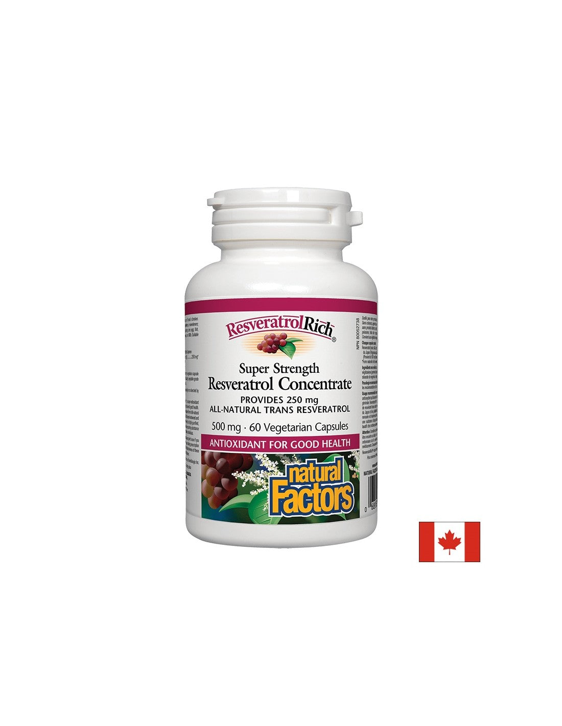 Супер здрави ресвератрол 250 mg - 60 капсули