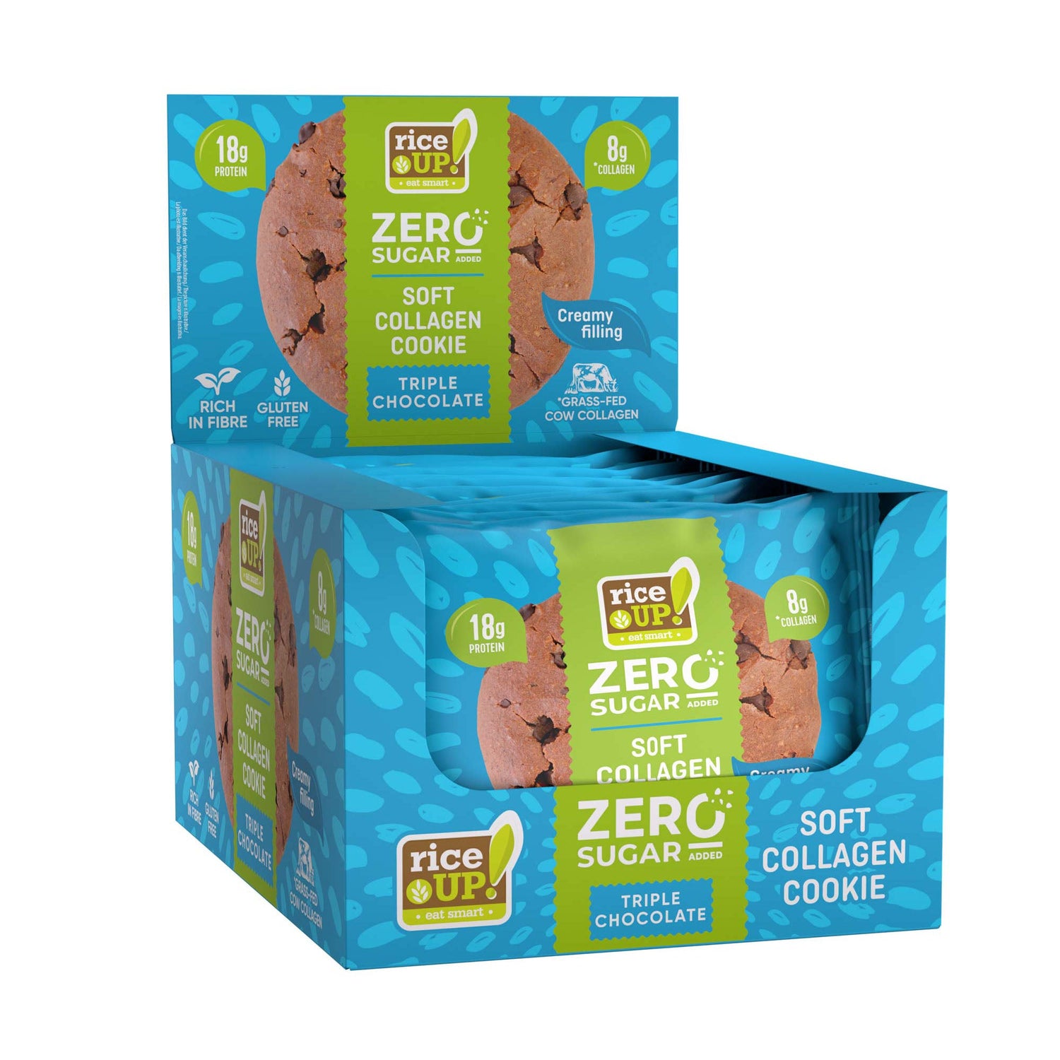 Soft Cookie with 8g Collagen & No Added Sugar - 12 х 60 grams - Nutra Best Europe