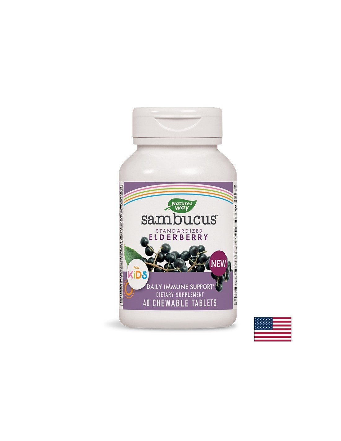 Sambucus за деца / Sambucus за деца x 40 дъвчащи таблетки Природен път