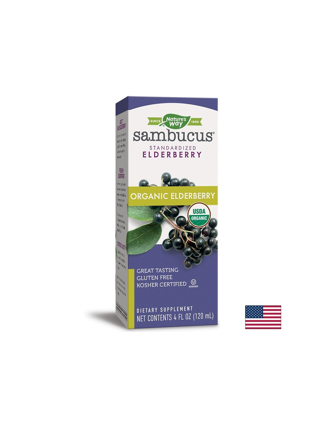 Sambucus органичен сироп х 120 ml Nature's Way