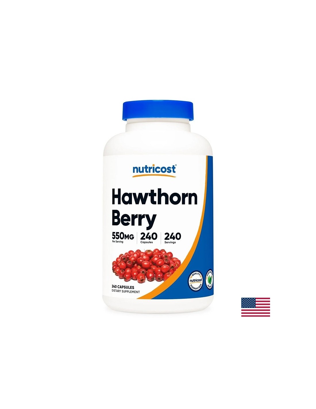 Сърце и нервна система - Глог (плодове) 550 mg, 240 капсули