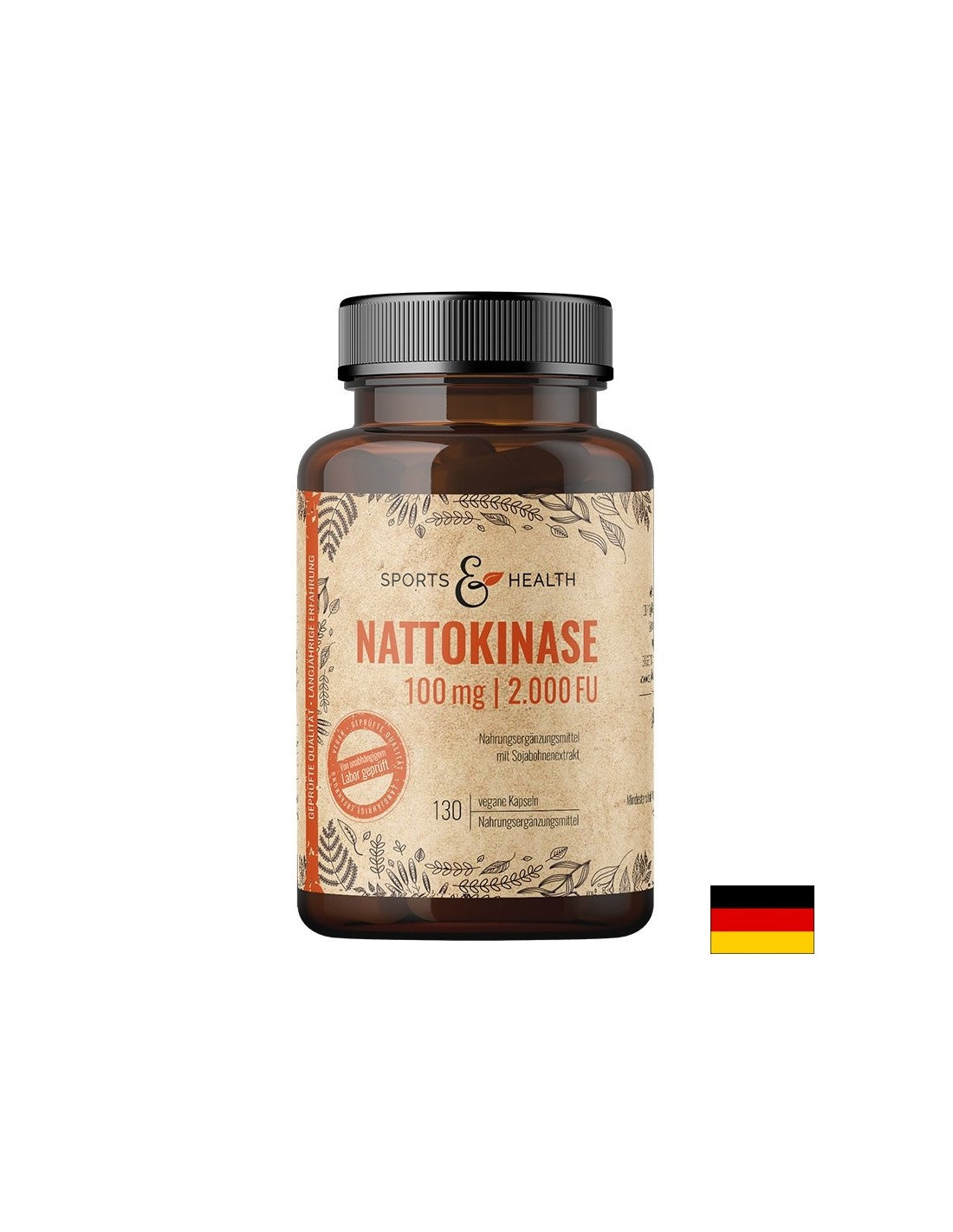Сърдечно-съдова система - Nattokinase 100 mg/ 2000 FU, 130 капсули <tc>Sports & Health Solutions</tc>