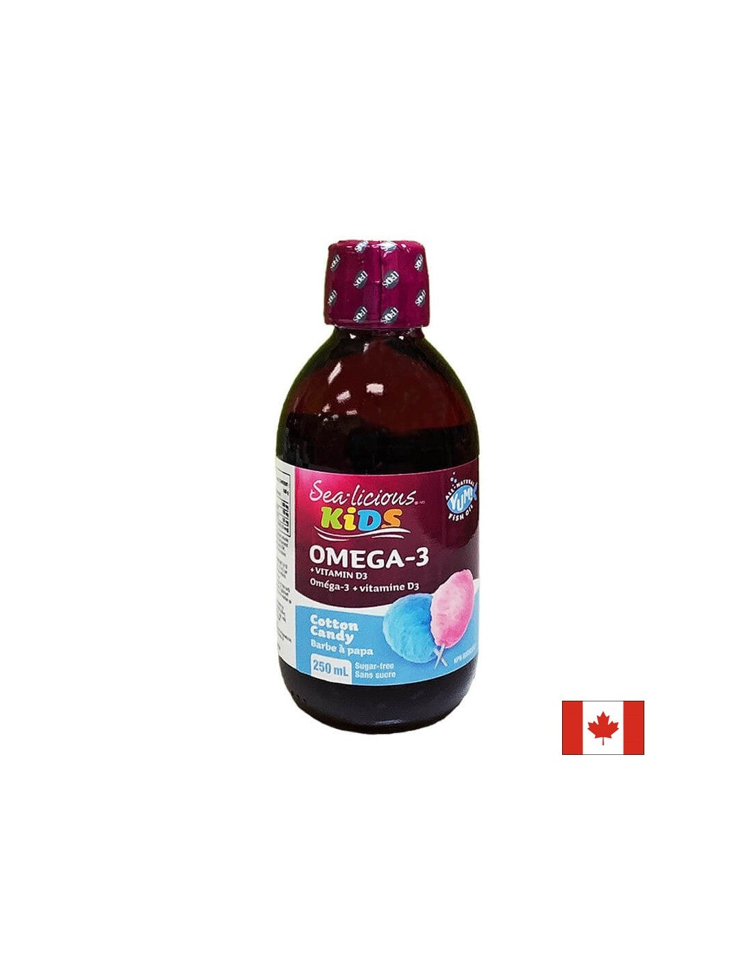 Sea-Licious® Kids Омега-3 + Витамин D3 / Omega-3 1500 mg + Витамин D3 400 IU за деца, 250 ml <tc>Natural Factors</tc>