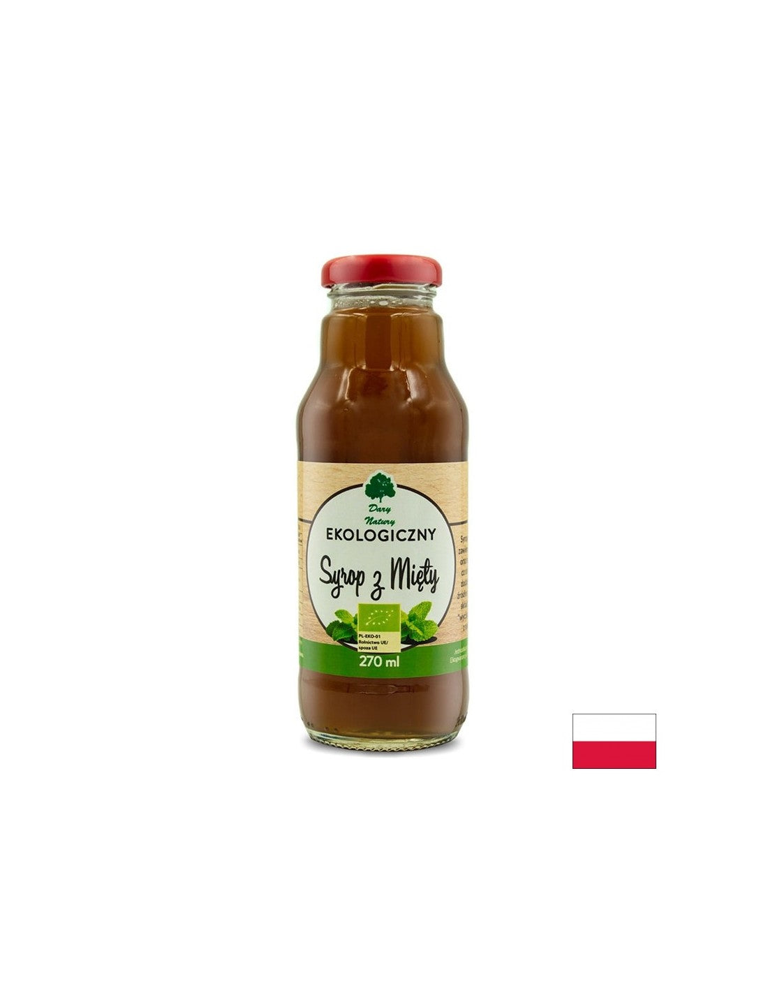 Био сироп от мента, 270 мл <tc>Dary Natury</tc>