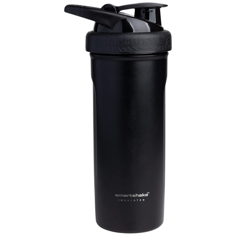 Изолиран стоманен интелигентен шейкър | Черен - 750 ml