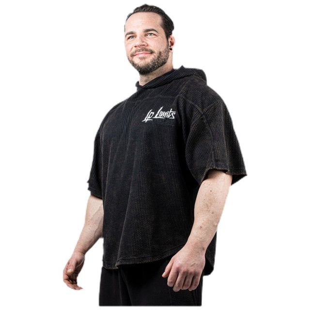 Legal Power Stone Wash Rag Top Hoodie ''Boston'' / Hooded Top / Black - Black - Nutra Best Europe