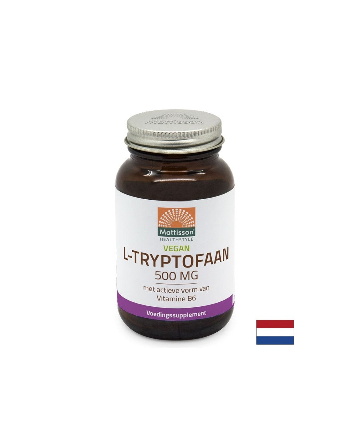 Стрес и безсъние - L-триптофан, 500 mg x 60 капсули <tc>Mattisson Healthstyle</tc>