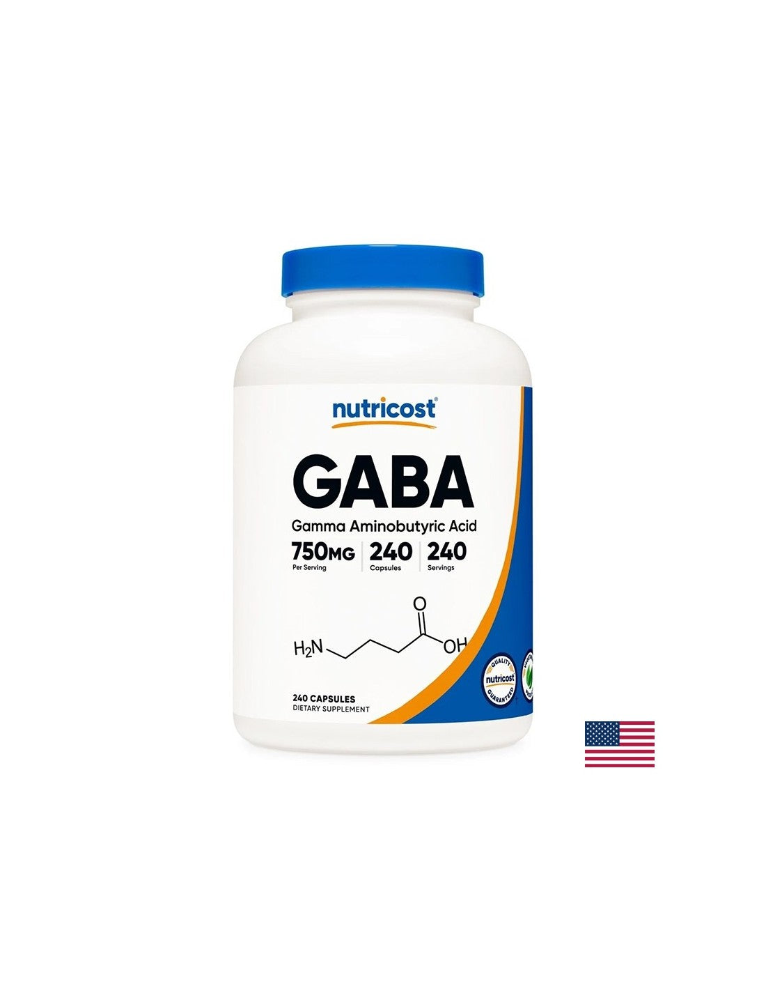 Стрес и добро настроение - гама -аминобарична киселина (GABA), 750 mg x 240 капсули