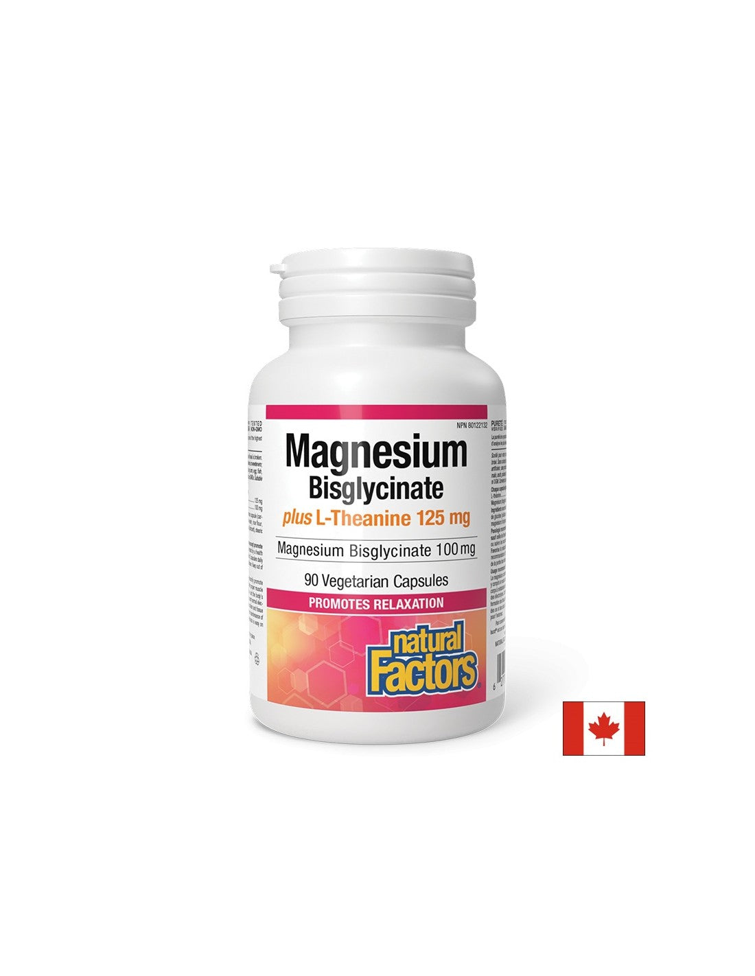 Стрес и добро настроение - магнезий (бисглицинат) 100 mg + L -теанин 125 mg x 90 капсули