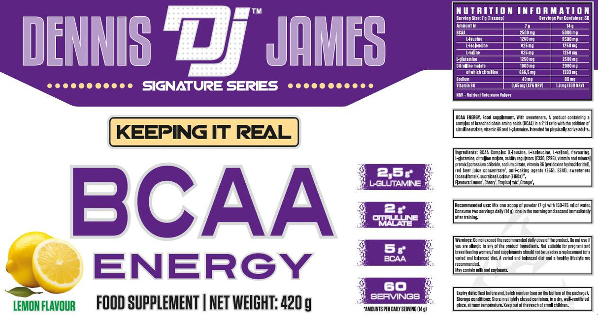 BCAA Energy | С L-глутамин и L-цитрулин малат-420 грама