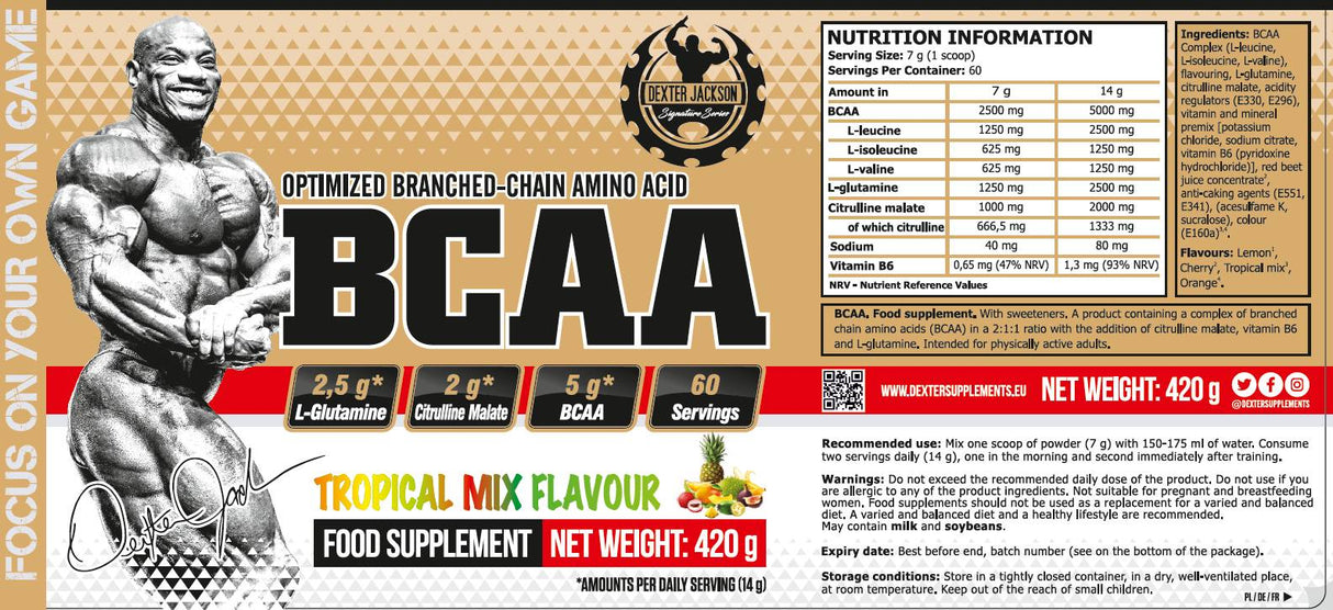 Златна серия | BCAA с L-глутамин и L-цитрулин малат-420 грама
