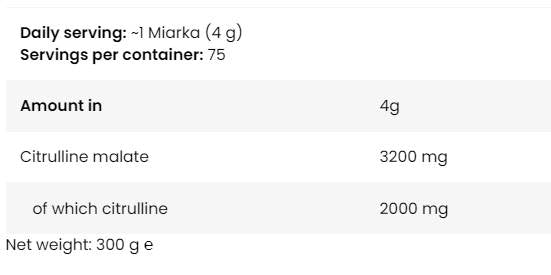 Levrolegendary Citrulline | Цитрулин малатен прах - 300 грама