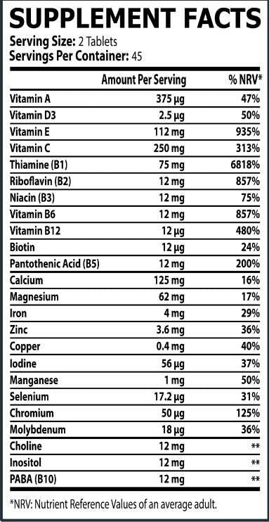 Multivitamin | Advance Daily Formula - 90 таблетки
