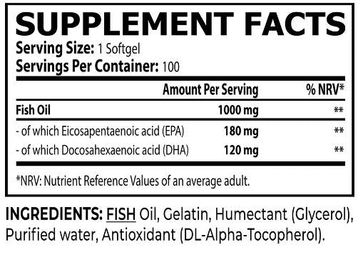 Omega 3 1000 mg - 100 гел капсули