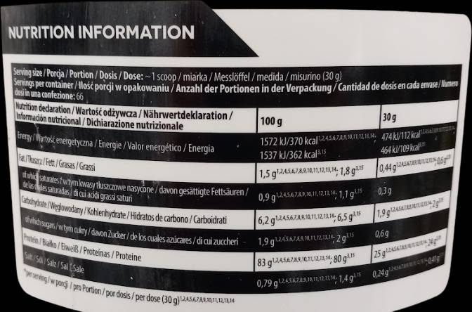 Златна ISO суроватка | Суроватъчен протеинов изолат - 2000 грама