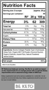 Keto Collagen + MCT прах - 800 грама