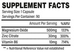 Zma | Цинк, магнезий и B6 - 90 капсули