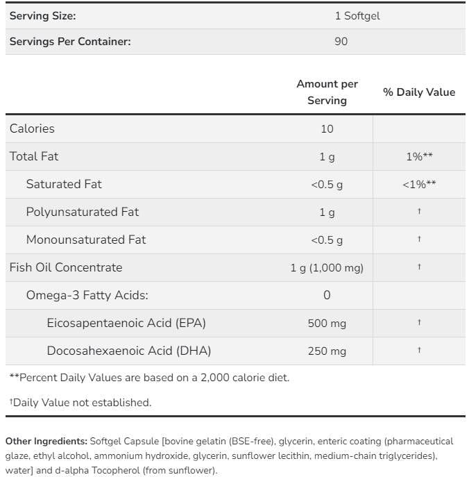 Ultra Omega 3 - 90 гел капсули