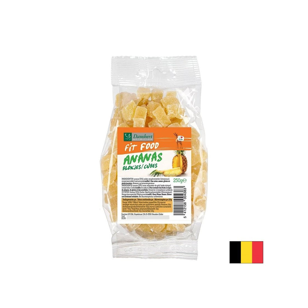 Сушени кубчета за ананас, 250 g