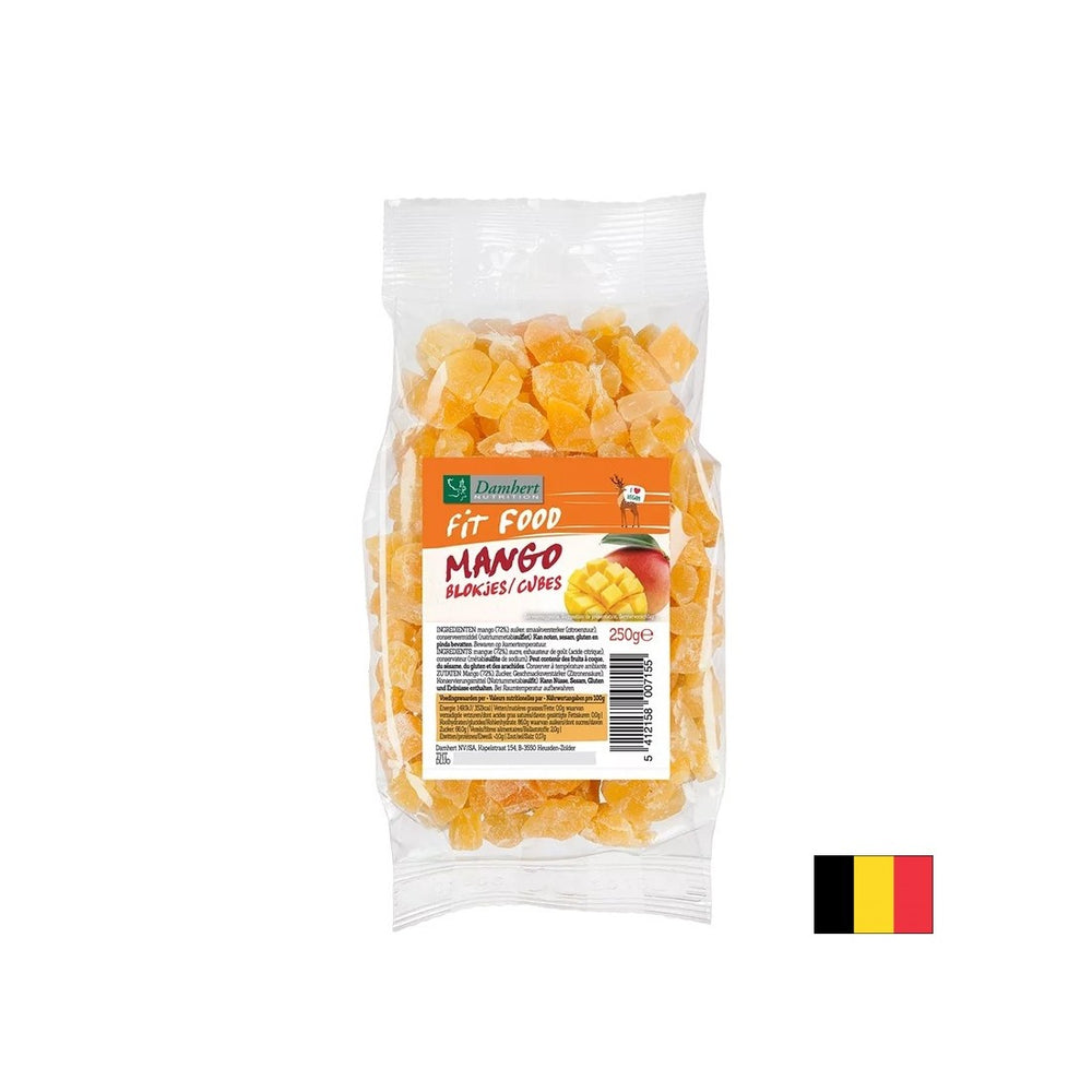 Изсушено манго нарязана на кубчета, 250 g