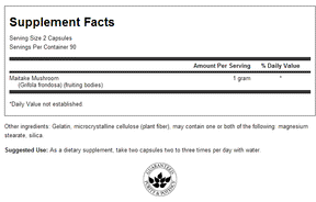 Maitake Mushroom 500 mg 180 capsules - Nutra Best Europe