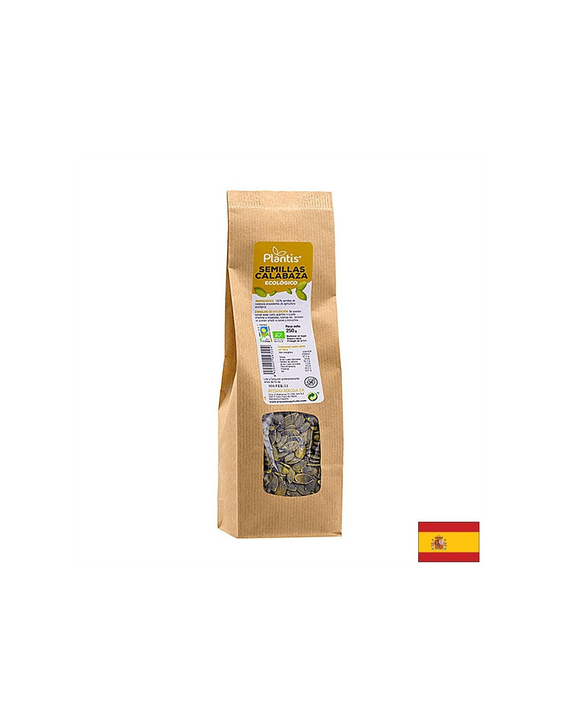 Тиквени семена (сурови) - Plantis®, био, 250 g