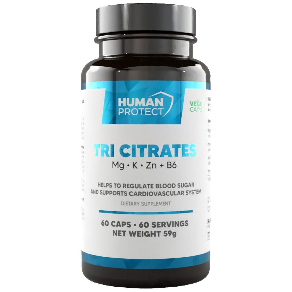 Tri Citrate | Магнезий + калий + цинк - 60 капсули